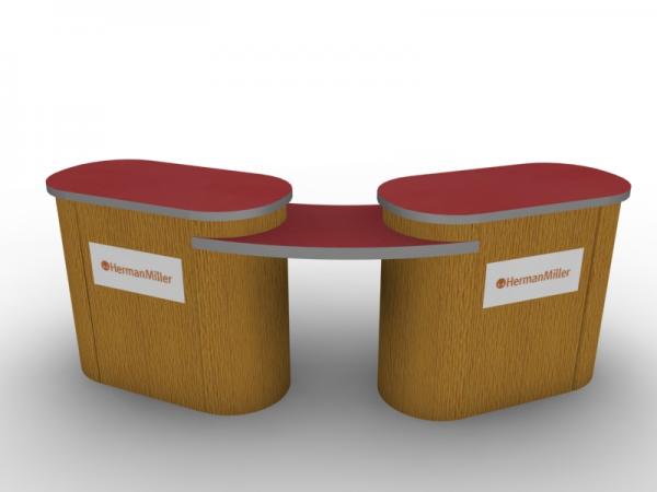 DI-668 Trade Show Pedestal -- Fabric Folding Panel Design -- Image 2