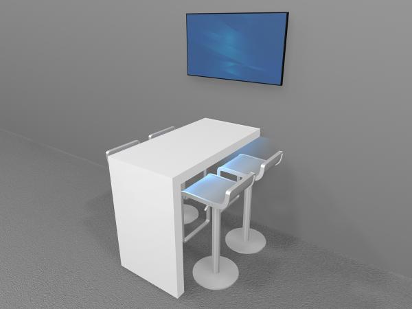 RE-1602 Waterfall Workstation Counter 48" x 24" -- Image 2