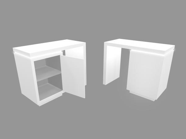 RE-1603 Waterfall Workstation Counter with RE-1575 Counter-- Image 2